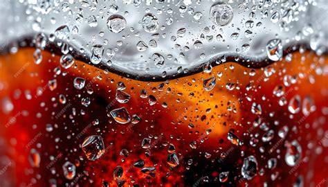 Cola fría mezclada con agua