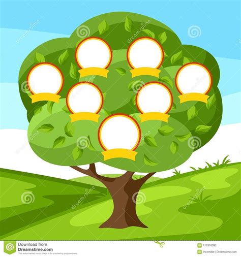 árbol familiar con balón de fútbol