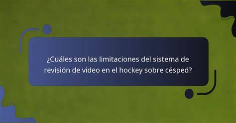 Árbitro y revisión de video en hockey