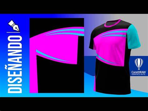 Plantilla de camiseta deportiva en CorelDRAW