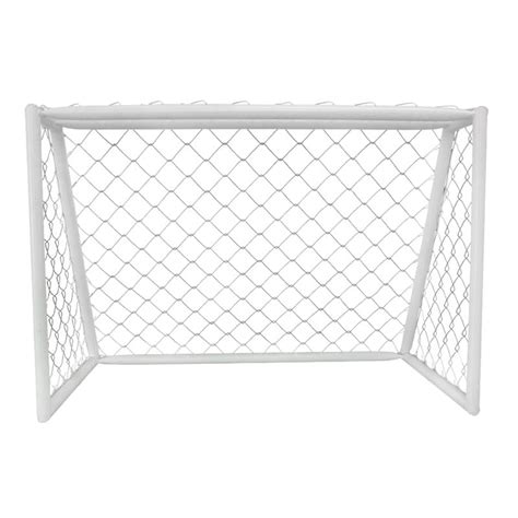 arco de fútbol con malla nudo doble