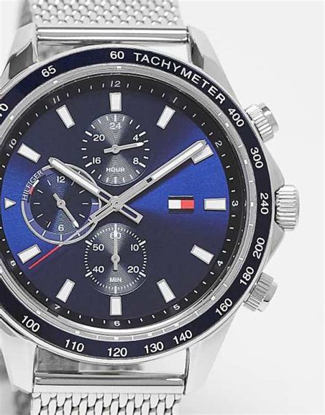Reloj Chelsea Tommy Hilfiger bicolor esfera azul