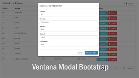 modal Bootstrap con botones de productos