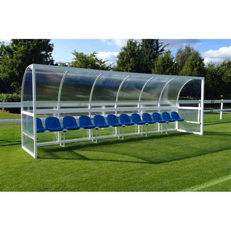 Banca techada para suplentes de fútbol