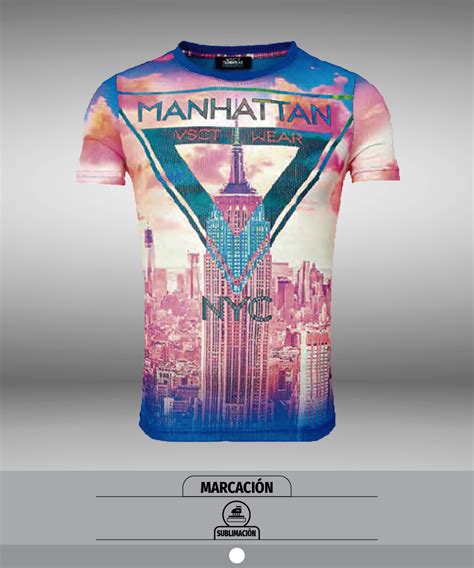 camiseta sublimada con fotografía detallada