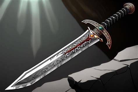Empuñadura de espada de fantasía