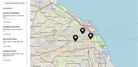 Mapa de locales KFC en Chile