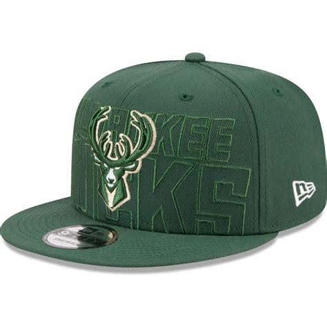 Gorra verde Milwaukee Bucks vista frontal