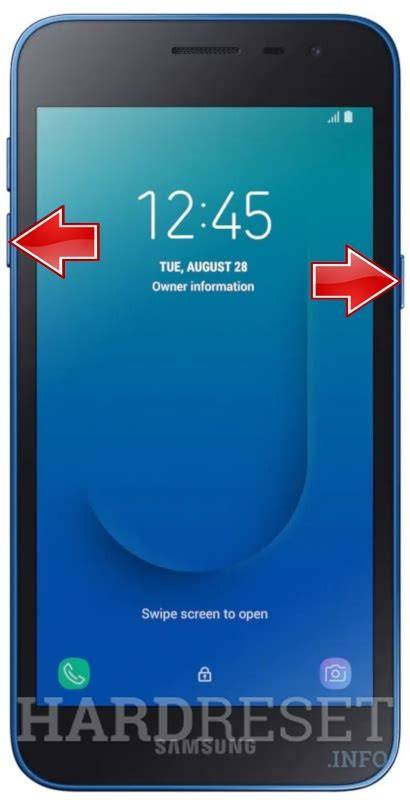 menú recuperación Samsung J2 Android