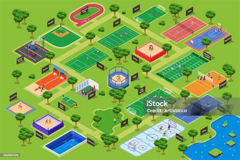 Mapa de canchas deportivas disponibles