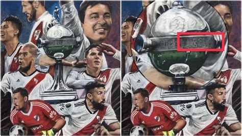 detalle del error Copa Libetadores mural River