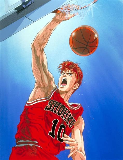 Hanamichi Sakuragi realizando una clavada