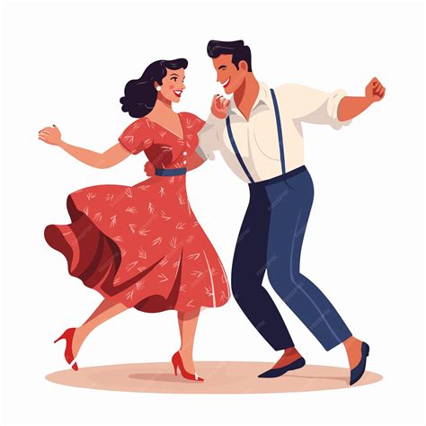 pareja bailando Lindy Hop en campeonato