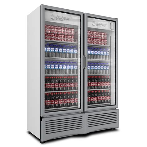 Refrigerador comercial dividido entre marcas
