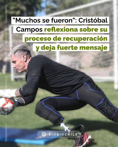 Cristóbal Campos entrenando con prótesis