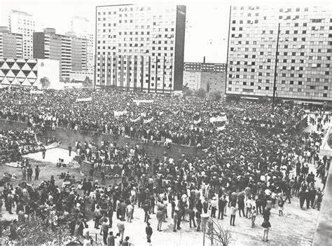 Plaza de las Tres Culturas durante 1968