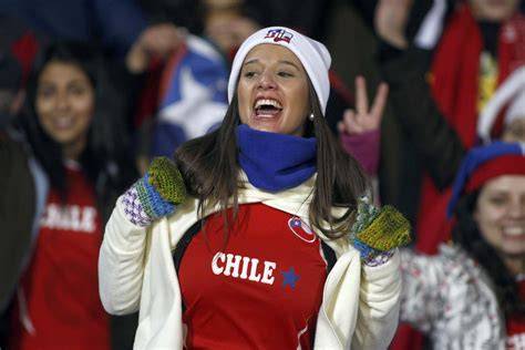 aficionadas chilenas banderas Copa América