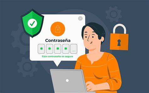 persona creando contraseña segura