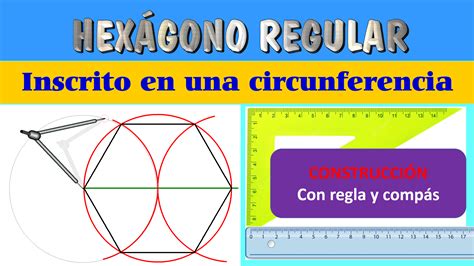 Construcción de un hexágono regular con compás