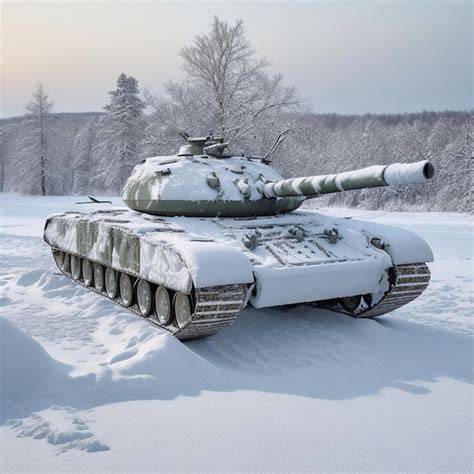 Diorama militar con nieve figuras y tanque