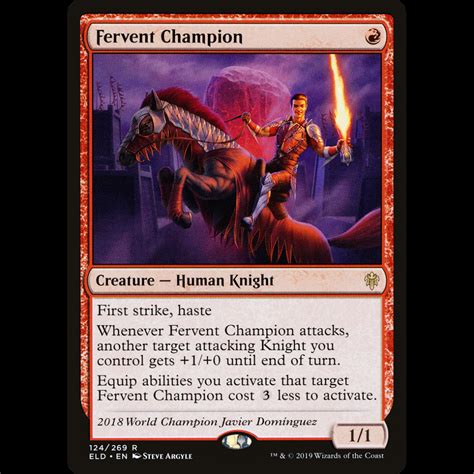 Campeón ferviente carta Magic