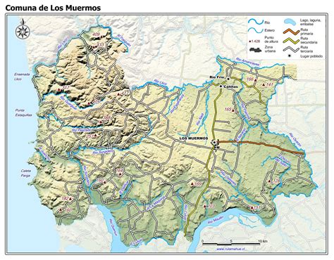 Mapa de ubicación Los Muermos Puerto Montt