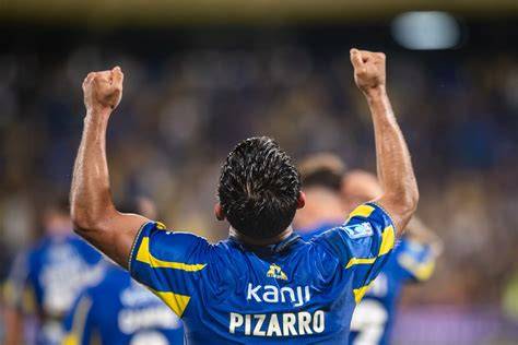 Vicente Pizarro celebra gol Rosario Central