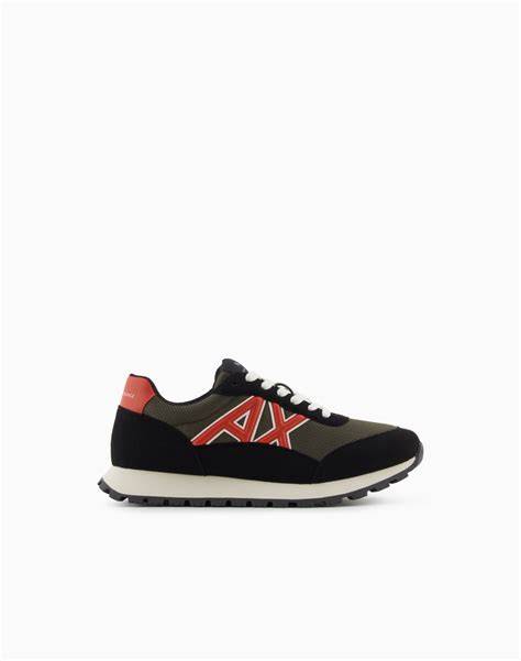 sneakers Armani Exchange letras contraste