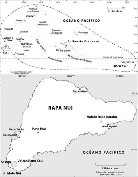 Mapa de expansión polinesia hacia Rapa Nui
