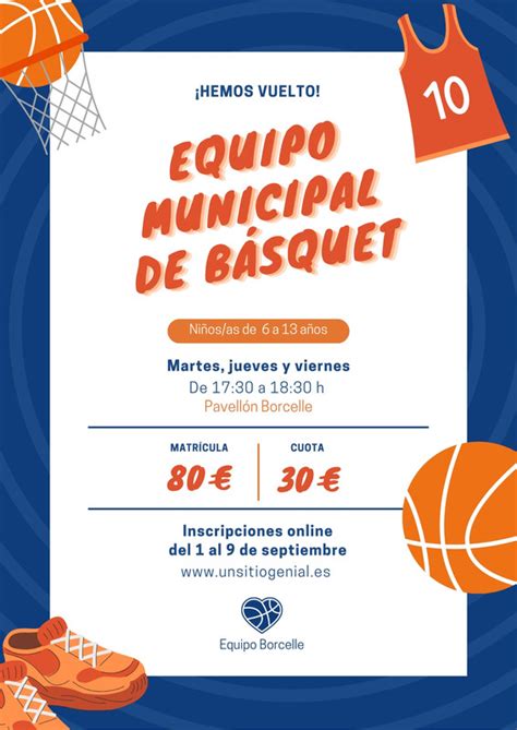Equipo de básquetbol blanco y azul