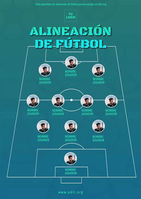 alineaciones de fútbol antes del partido