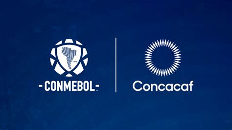 Mapa de CONMEBOL y CONCACAF