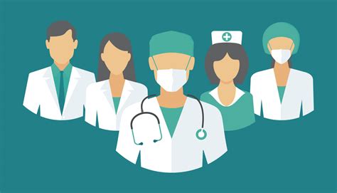 Equipo médico profesional con logotipo sanitario