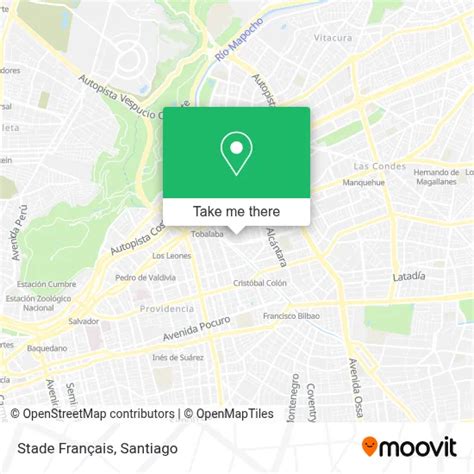 mapa de Stade Français Las Condes