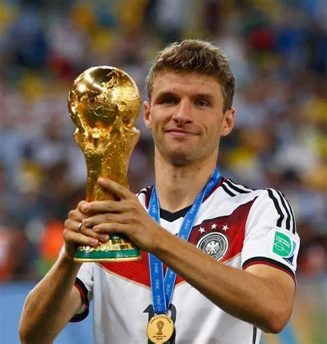 Thomas Müller celebrando Mundial 2014 Alemania