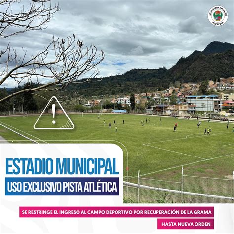 Cancha municipal cerrada por restricciones sanitarias