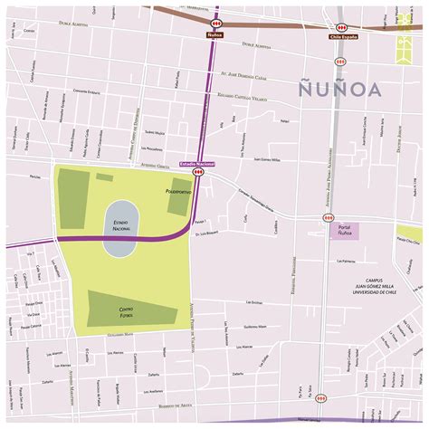 Mapa de clínicas veterinarias en Ñuñoa