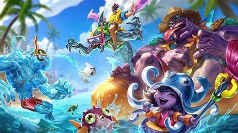 Campeonas de League of Legends Fiesta en la Piscina