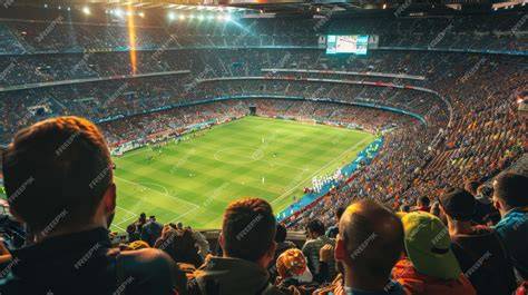 Estadio lleno durante partido de fútbol femenino
