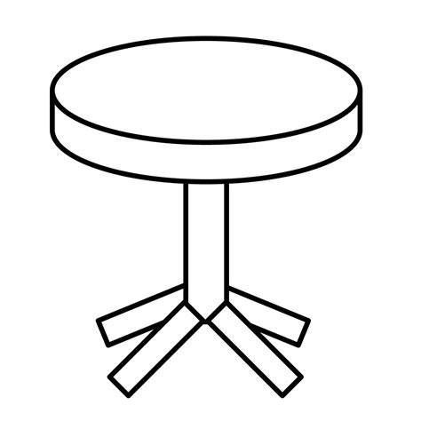 Balón bajo una mesa para colorear