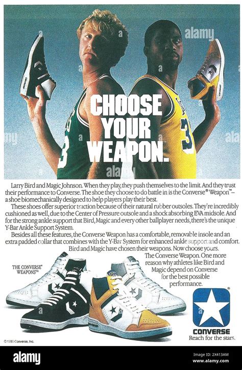 Converse Weapon clásicas de Magic Johnson y Larry Bird