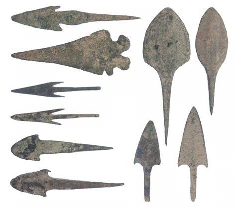 Puntas de flecha de bronce Shang
