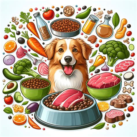 Perro alimentándose con alimento balanceado