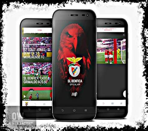 Aplicación oficial del Benfica en teléfono móvil