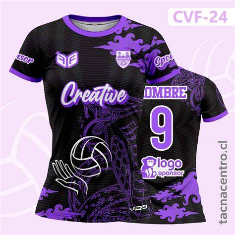 Diseño de camiseta de voleibol personalizada