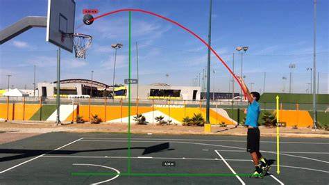 tirador de baloncesto ejecutando tiro