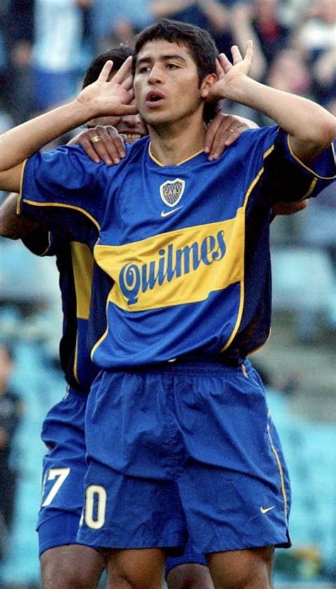 Juan Román Riquelme con camiseta de Boca