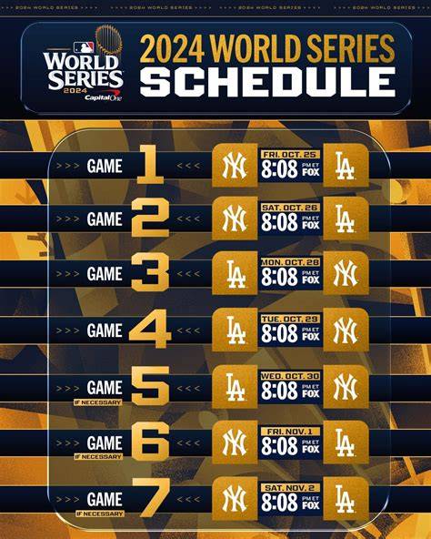 Calendario de la Serie Mundial de béisbol