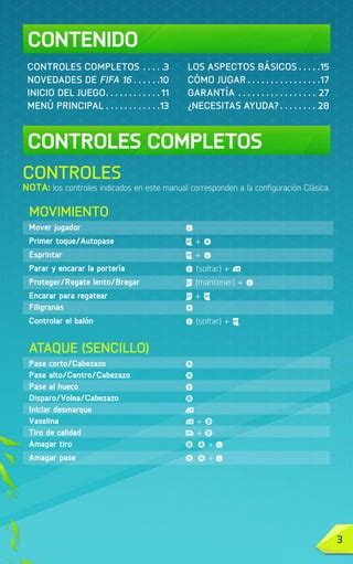 Controles del jugador en FIFA 16