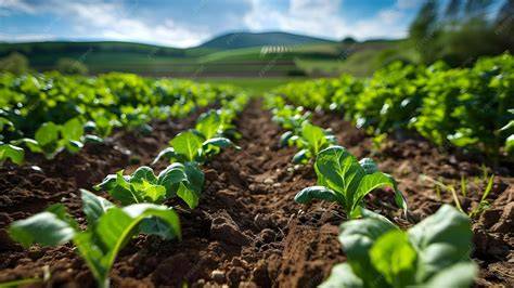 Campo chileno con cultivos agrícolas sostenibles